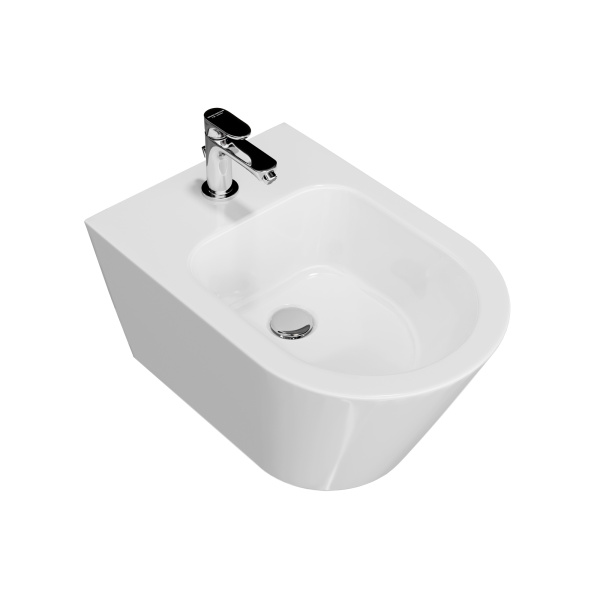 Биде подвесное KERAMA MARAZZI Plaza Modern, 35х53, отверстие для смесителя по центру СЦ