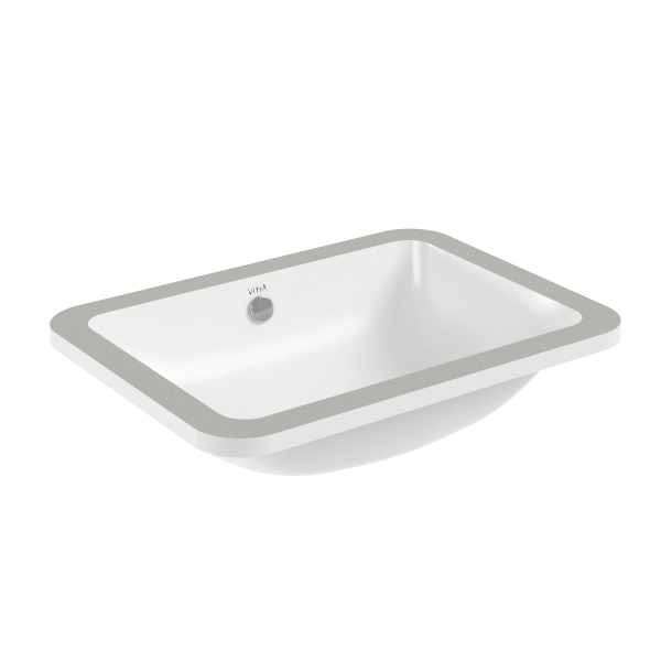Раковина VITRA S20 (С20) 500х370, прямоугольная, без перелива, встраиваемая снизу СЦ