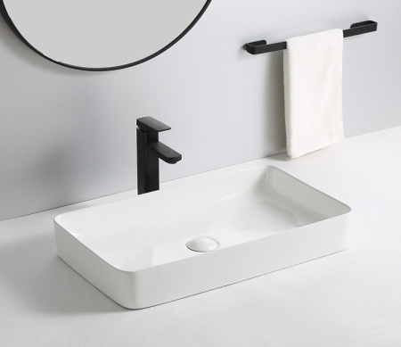 Раковина-чаша CERAMALUX 9396, 110х605х350, прямоугольная, без перелива