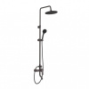 Душевая система GROSS AQUA cо смесителем Flat Matt Black GA9008SMD02МB