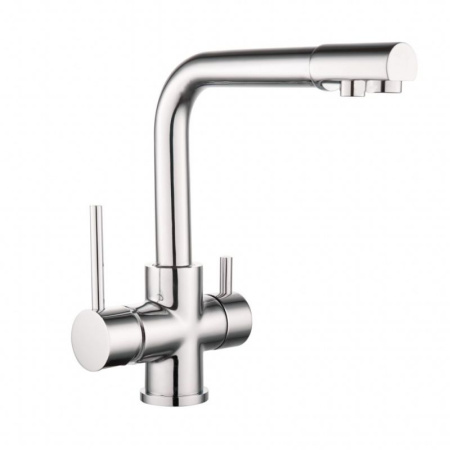 Смеситель для кухни GROSS AQUA Ecolife 3120609C с выходом для питьевой воды, хром