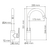 Смеситель для кухни WASSERKRAFT Aisch 5507, золотой матовый