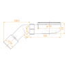 Сифон для душевого поддона RGW Stone S-2-01 D90-G1 1/2"х40/50, хром глянцевый