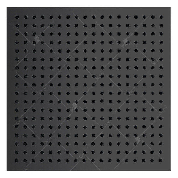 Верхний душ RGW Shower Panels SP-82-30B, квадратный, черный матовый, 300х300