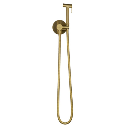 Смеситель встраиваемый WONZON & WOGHAND Stick с лейкой для гигиенического душа, золото брашированное