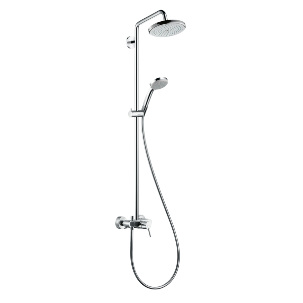 Душевая система HANSGROHE Croma 27222000, с тропическим душем, хром глянцевый