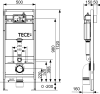 Инсталляция для унитаза TECEkit K447407, 4 в 1 ТЕСЕNow 9240407, черный матовый