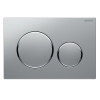 Клавиша для инсталляции Geberit Sigma20 115.882.KN.1, хром матовый/хром глянцевый
