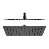 Верхний душ RGW Shower Panels SP-82-30B, квадратный, черный матовый, 300х300