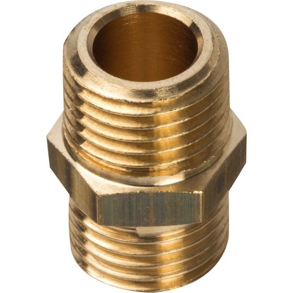 Ниппель STOUT (никель) 1/4" НР