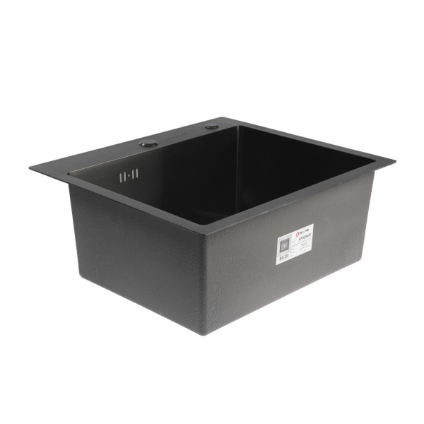 Мойка кухонная AFLORN AF95044F, прямоугольная, графит