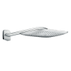 Комплект для душа HANSGROHE PuraVida 27437000 (тропический душ, кронштейн), хром глянцевый