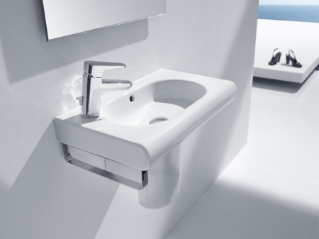 Раковина ROCA Meridian 60, прямоугольная, с отверстием для смесителя слева