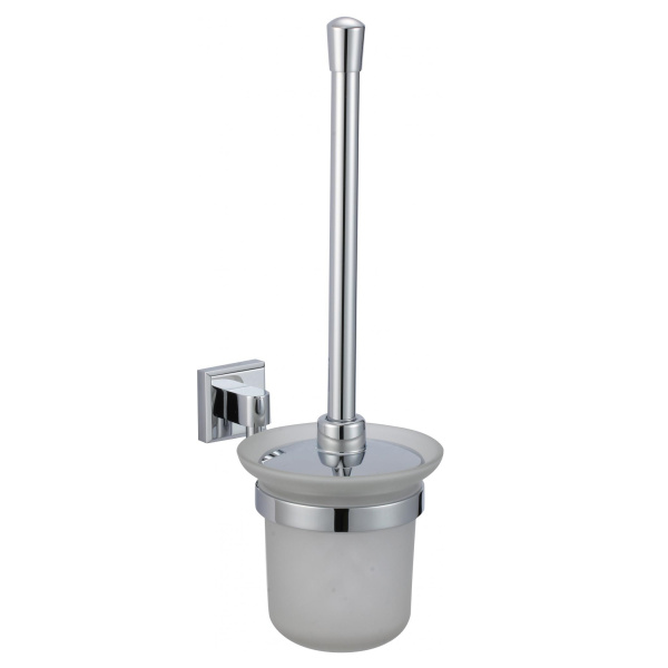 Туалетный ершик с настенным держателем SAVOL S-009594, хром глянцевый