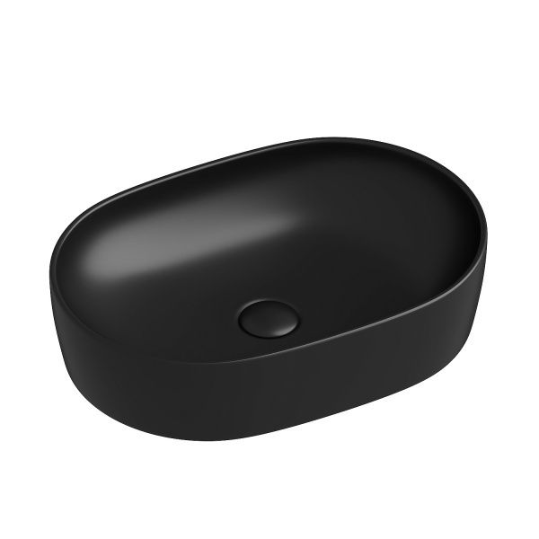 Раковина-чаша CERAMICA NOVA Element 60, 135х600х415, овальная, черный матовый СЦ