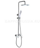 Душевая система GAPPO G2448 с тропическим душем, с изливом, хром глянцевый/белый глянцевый