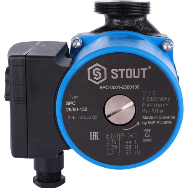 Насос циркуляционный 25/60-130 мм STOUT