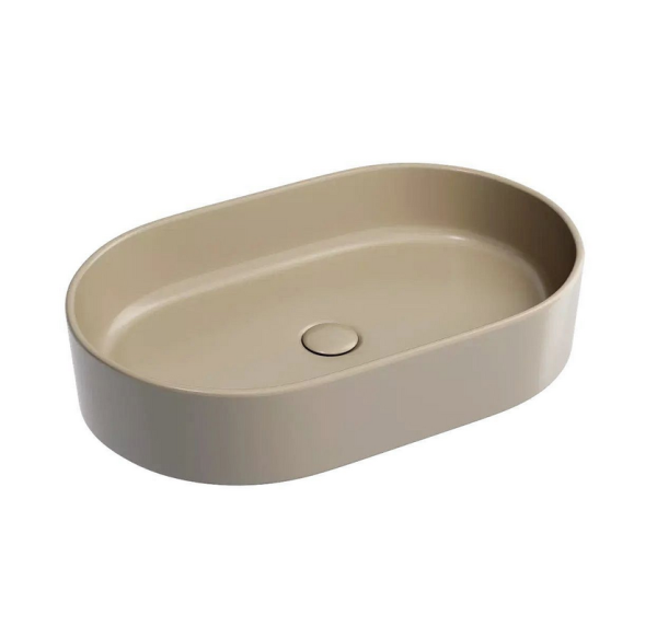 Раковина CERAMICA NOVA Элемент CN6048MC 60 капучино матовый , 122х600х380, овальная