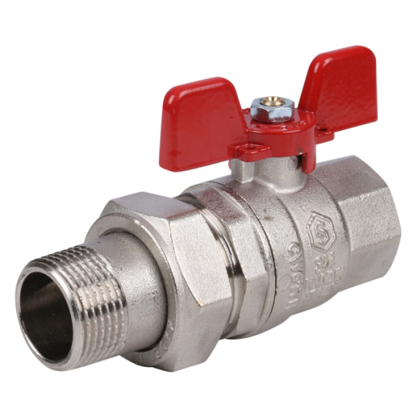 Кран шар. STOUT с американкой Ду 20 (EPDM)