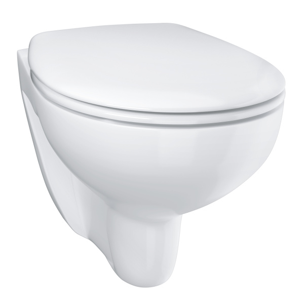Унитаз подвесной GROHE Bau Ceramic 39351000, 36,8х53,1, безободковый, с сиденьем микролифт