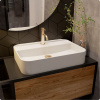 Смеситель для раковины AQUAME Siena AQM6210BG, золото брашированное