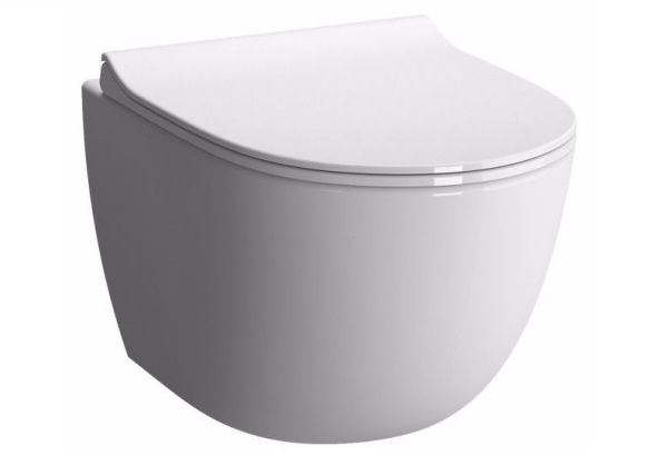 Унитаз подвесной VITRA Sento, 36,5х54, безободковый, белый (7748B003-0075)