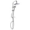 Душевая стойка GROSS AQUA Moderna GA9015, с двумя лейками, хром глянцевый