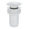 Выпуск для раковины WONZON & WOGHAND WW-88SS09-MW G1 1/4, Click/Clack, с донным клапаном, с переливо