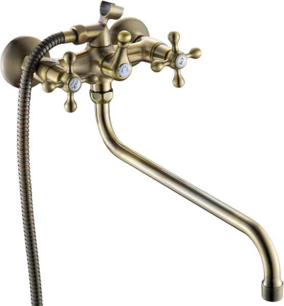 Смеситель для ванны GROSS AQUA Retro Bronze 7016012BRL-D06