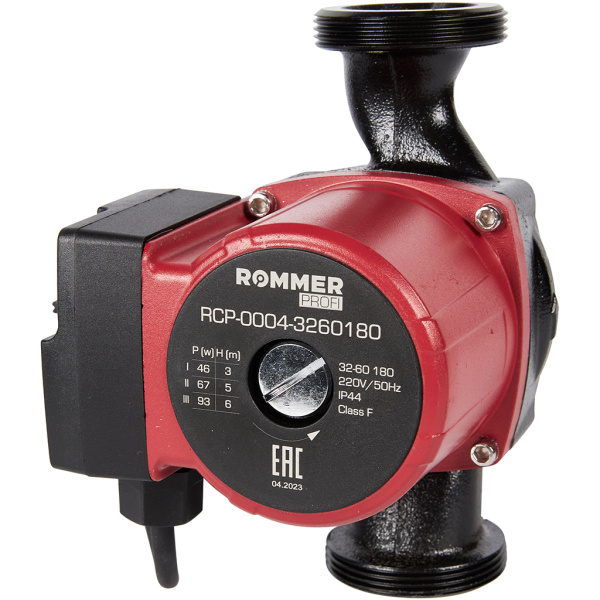 Насос циркуляционный 32/60-180 мм ROMMER Profi