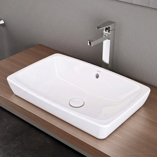 Раковина-чаша VITRA Metropole 160х600х400, прямоугольная, с переливом