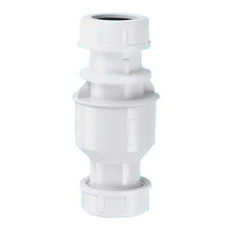 Обратный клапан McALPINE CONVALVE 19-23х19-23, белый
