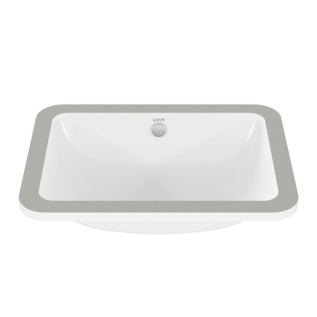 Раковина VITRA S20 (С20) 500х370, прямоугольная, без перелива, встраиваемая снизу СЦ