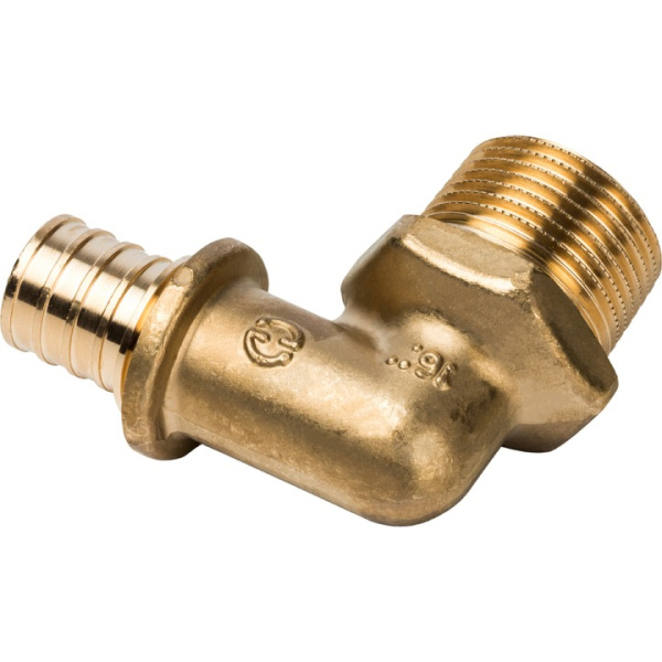 Угольник STOUT 20хR 3/4" НР аксиальный