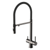 Смеситель для кухни GROSS AQUA Neosteel с выходом для питьевой воды, гибкий излив, матовый