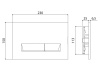Клавиша для инсталляции BELBAGNO Marmi BB009-MR-BIANCO, белый глянцевый