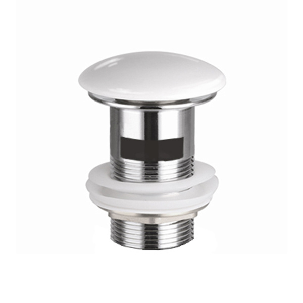 Выпуск для раковины CERAMICA NOVA CN2000x G1 1/4, Click/Clack, с донным клапаном, с переливом, белый