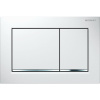 Клавиша для инсталляции Geberit Omega30, белый/хром глянцевый