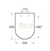 Сиденье для унитаза ROCA Debba Round с микролифтом, быстросъемное