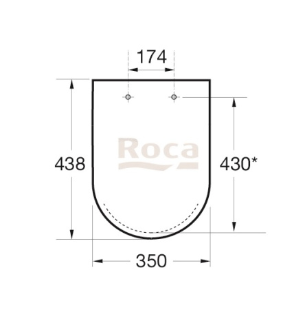 Сиденье для унитаза ROCA Debba Round с микролифтом, быстросъемное
