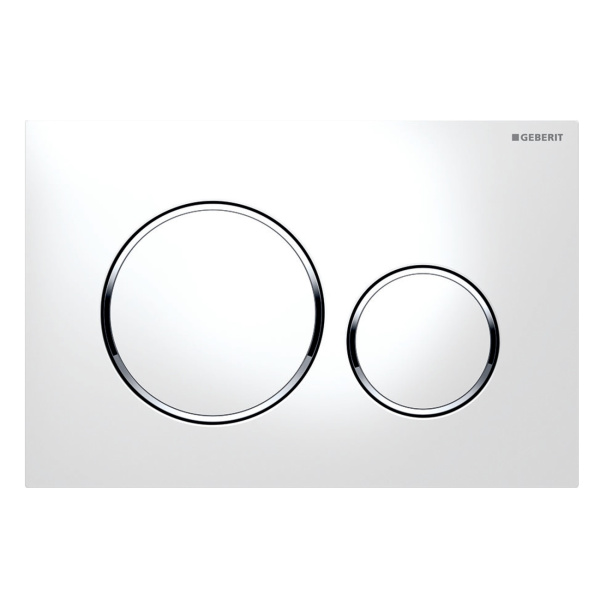 Клавиша для инсталляции Geberit Sigma20 115.882.KJ.1, белый/хром глянцевый