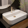 Смеситель для раковины AQUAME Siena AQM6210BG, золото брашированное