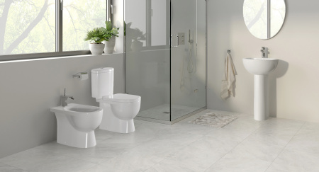 Биде напольное SANITA LUXE Art, 36х60, отверстие для смесителя по центру