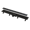 Водоотводящий желоб ALCAPLAST APZ10BLACK-750M, с решеткой, черный матовый