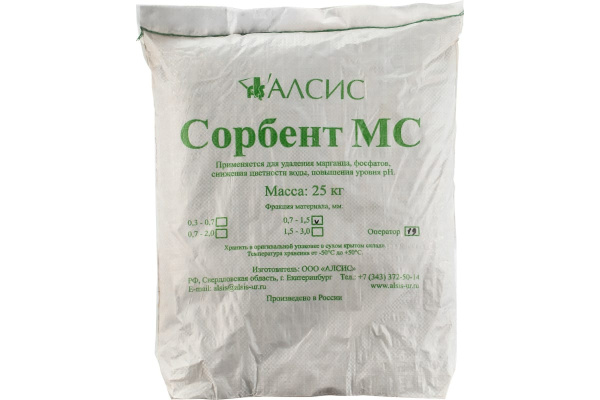 Сорбент МС (фр.0.7 - 1.4) (мешок 25кг/22л)