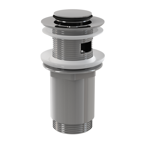 Выпуск для раковины ALCAPLAST A391 G1 1/4, Click/Clack, с донным клапаном, с переливом, хром глянцев