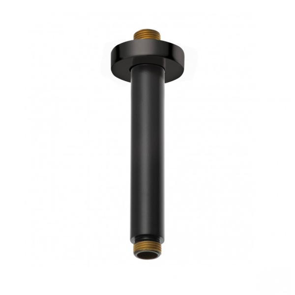 Душевой кронштейн KLUDI A-QA 6651539-00, круглый, потолок, черный матовый