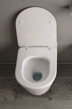 Унитаз подвесной KERAMA MARAZZI Plaza Modern, 36х53, безободковый, белый