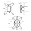 Система скрытого монтажа для смесителей Modulo 98699D-NF