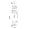 Обратный клапан McALPINE CONVALVE 19-23х19-23, белый